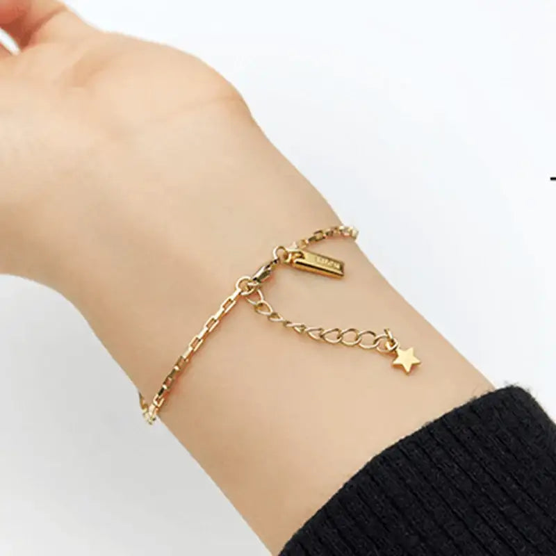 ENHYPEN - BIRTHDAY - JUNGWON Wish Bracelet (Gold) - ENHYPEN - Bracelets - Harumio