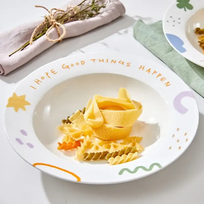 Korean Little Buddy Pom Pom - Pasta Bowl 2P Set - Modern House - Bowls - Harumio
