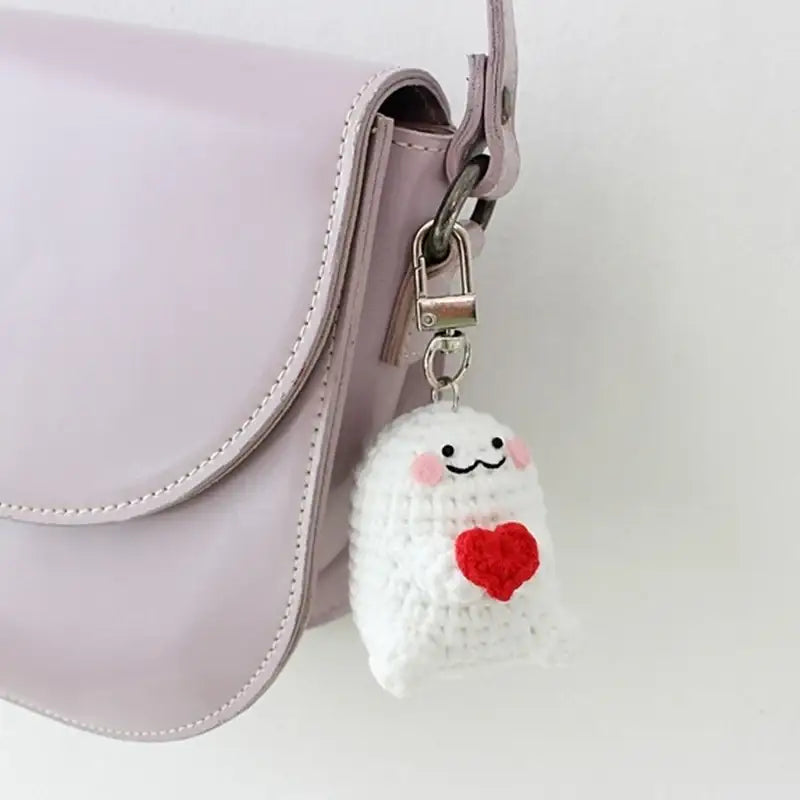 Ikmyeong - Angel Heart Hand-Knitted Personalized Bag Ring - Ikmyeong Shop - Keyrings - Harumio