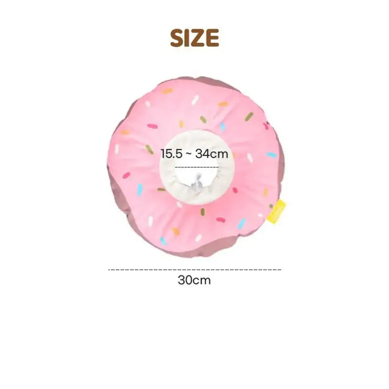 Yog!ssw - Pet Pinky Donut Neck Collar - Jungle Monster - Pet - Harumio