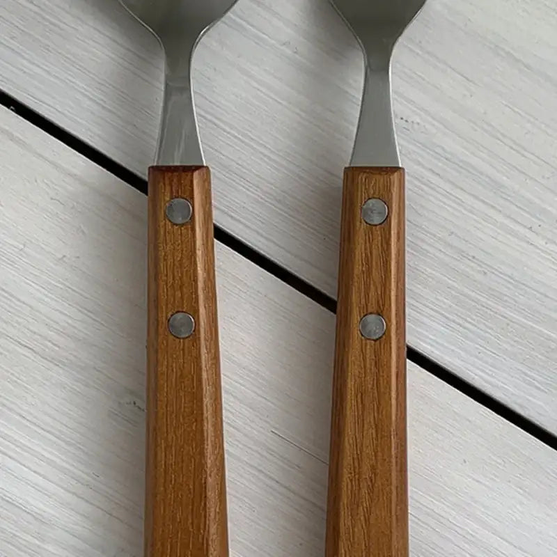 Like A Cafe - Vintage Wood Cutlery - Like A Cafe - Home & Living - Harumio