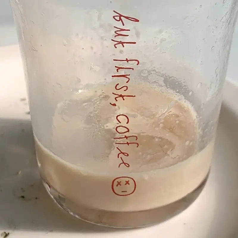 Like A Cafe - but first, coffee! Flat White Glass - Like A Cafe - Home & Living - Harumio