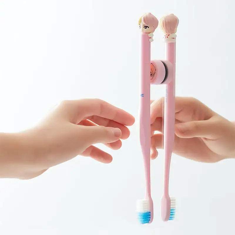 BTS - TinyTan - BTS Character Figure Toothbrush Set - BTS - Home & Living, Accessories - Harumio