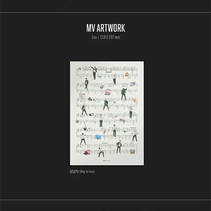 BTS - Piano Sheet Music <BTS Anthology 1,2,3,4> - BTS - Music - Harumio