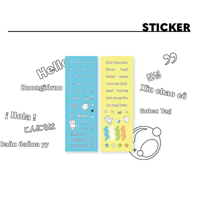 TREASURE - HELLO - 2cut Photo + Sticker Set - TREASURE - Photo Set - Harumio