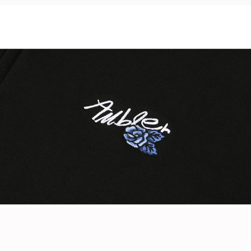 Ambler - Blue Rose Over Fit Zip Up Hoodie