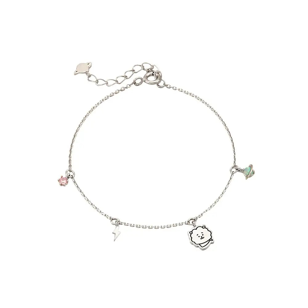 BT21 x OST - RJ Silver Bracelet - OST - Bracelets - Harumio