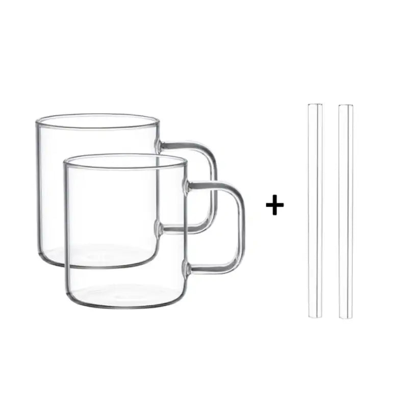 Somkist - Cafe Heat Resistant Glass Mug Cup - Somkist - Mugs - Harumio