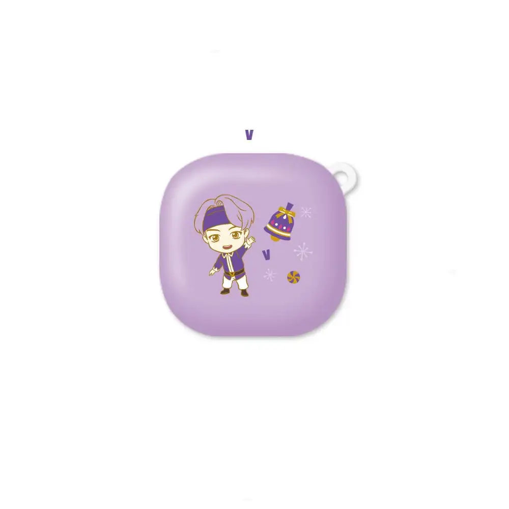 BTS - TinyTAN Purple Holidays Galaxy Buds Live Case - BTS - Accessories - Harumio