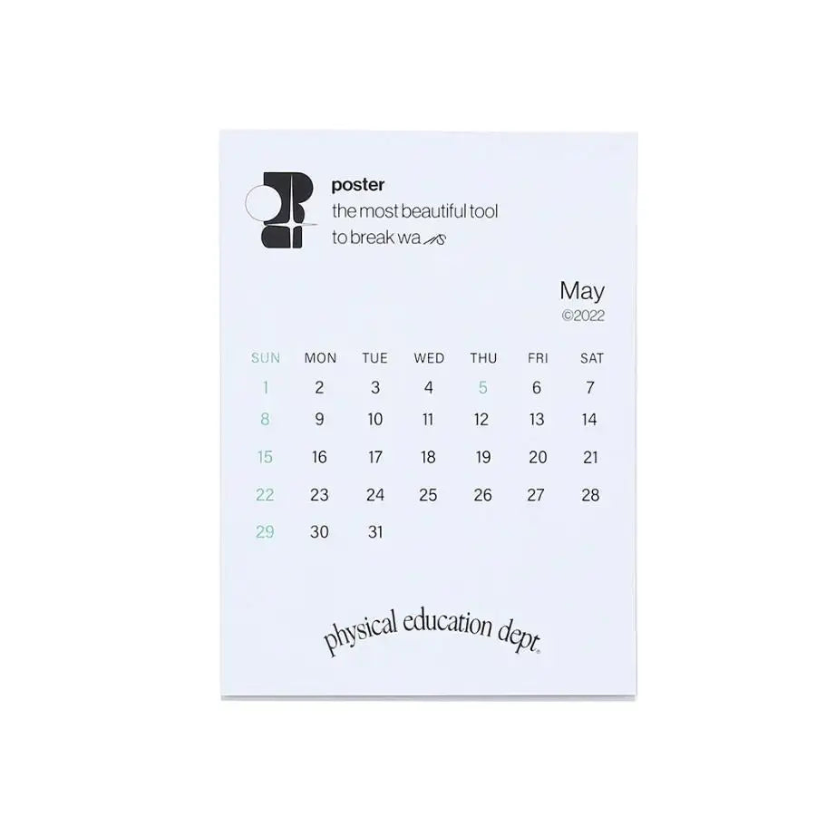 Phyps X Poster Shop - 2022 Poster Shop Calendar - Phyps - Calendars, Organizers & Planners - Harumio