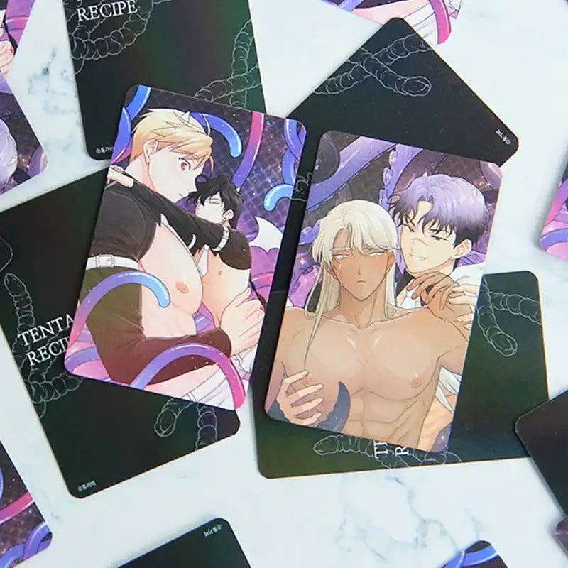 Tentacle Recipe - Autographed Colored Paper + Hologram Card Set - Webtoon Shop - Colored Paper - Harumio