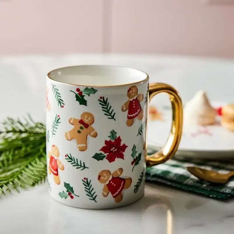 Korean ON Winter Story - Gold Rim Snack Set - Modern House - Snack Set - Harumio