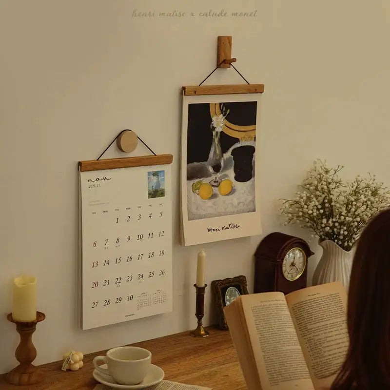 Designoops - 2023 Wood Wall Calendar - Henri Matisse Monet B4 - Designoops - Calendar - Harumio