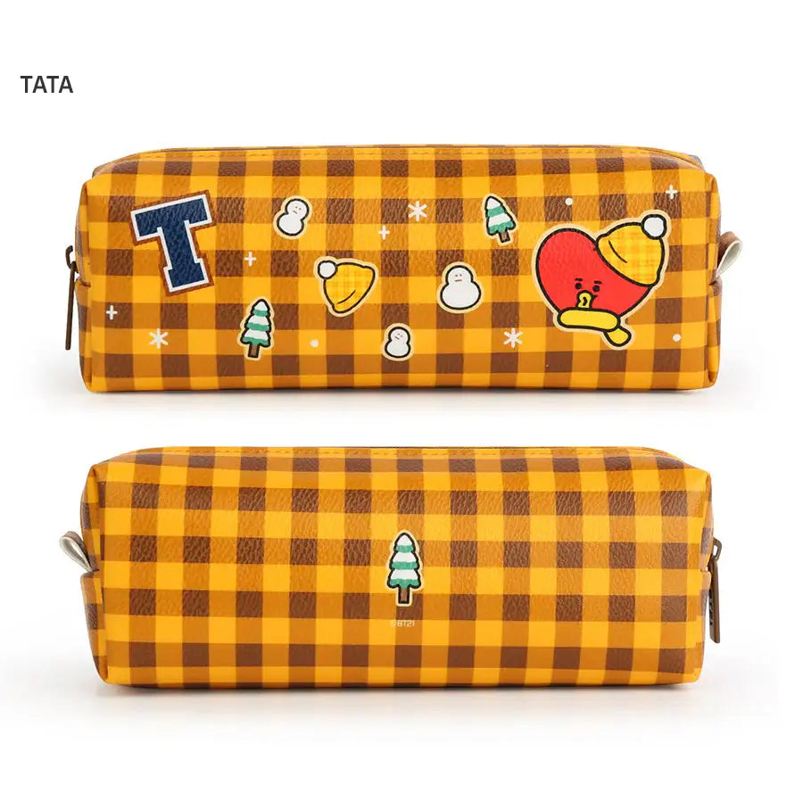 BT21 x Monopoly - Checkered C-Pocket Pencil Case - Monopoly - Accessories - Harumio