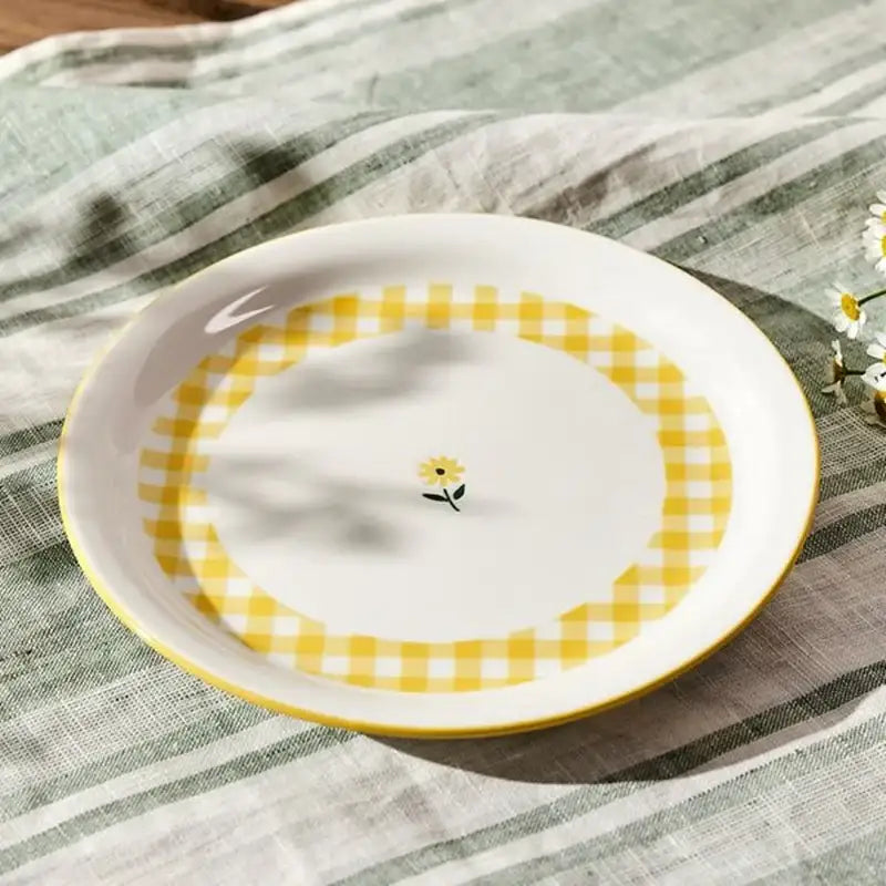 Korean Picnic Day - Round Plate - Modern House - Kitchenware - Harumio