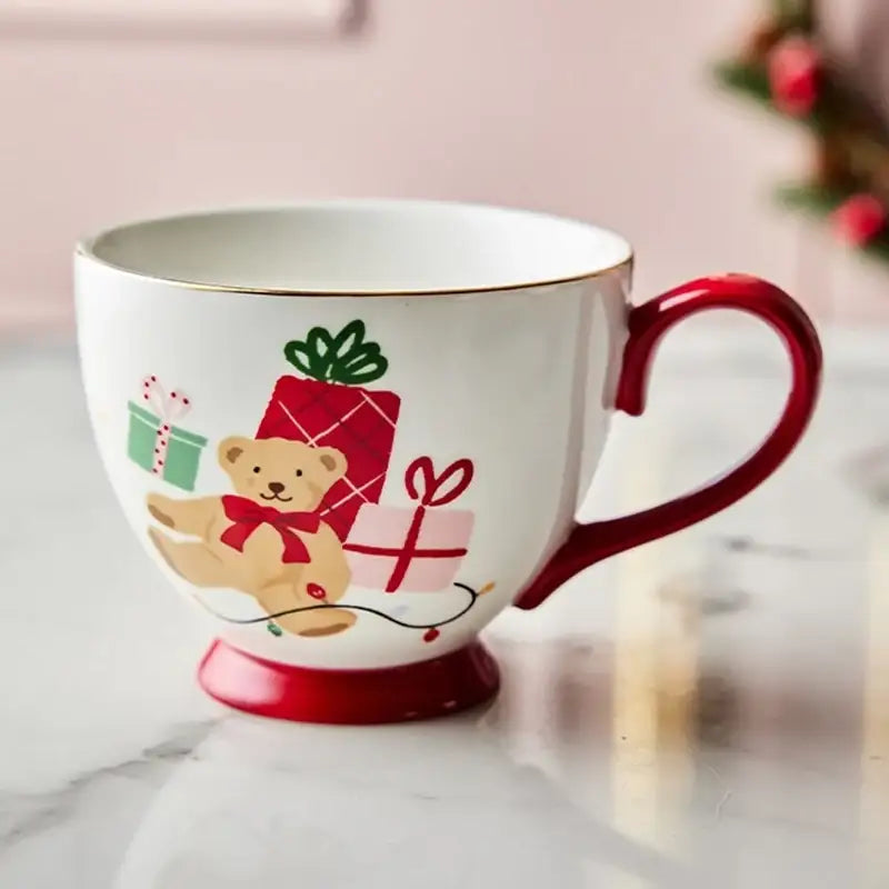 Korean Winter Story - Gold Rim Mug - Modern House - Bowl - Harumio