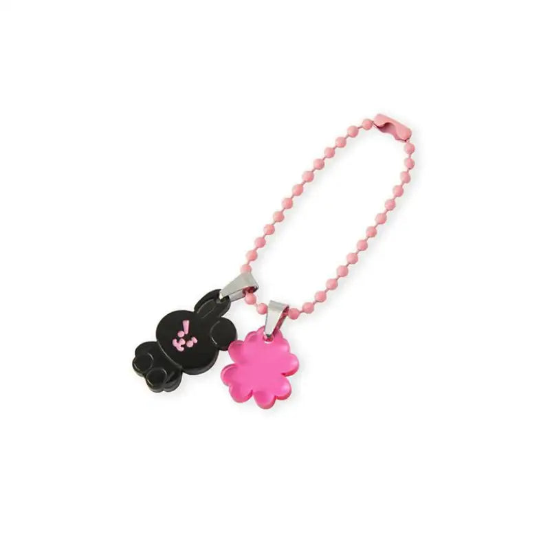 BT21 - Lucky Cooky Acrylic Charm - Black Edition - Line Friends - Keyring - Harumio