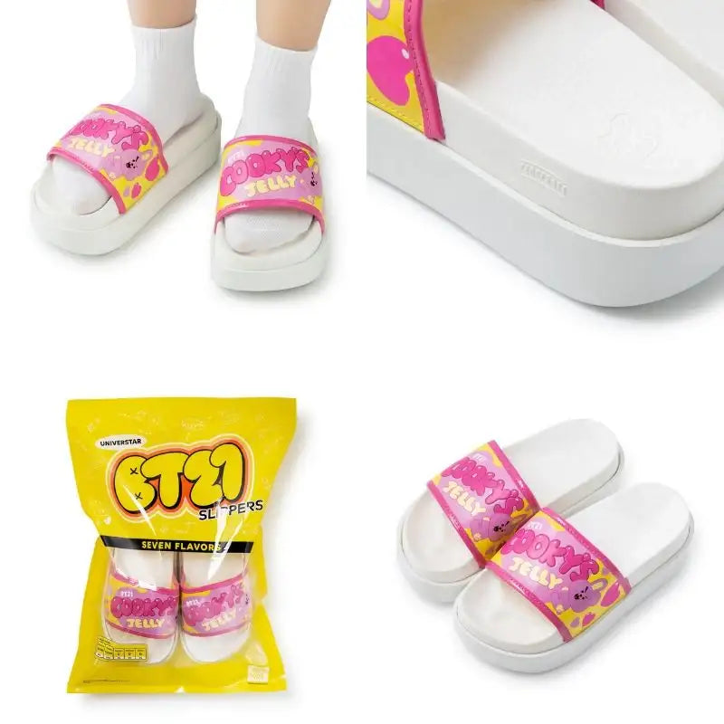 BT21 - Switfish Platform Slide Slippers - BT21 - Slipper - Harumio