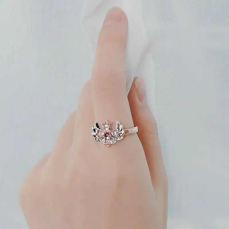 Saint Tail x Clue - Big Wing Silver Ring - CLUE - Jewelry - Harumio