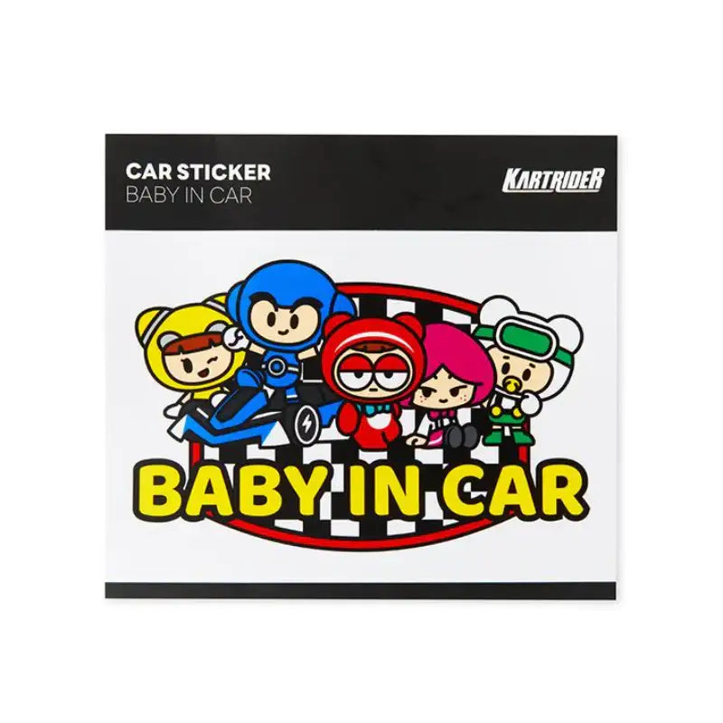 Line Friends x Kartrider - Car Sticker - Line Friends - Stickers - Harumio