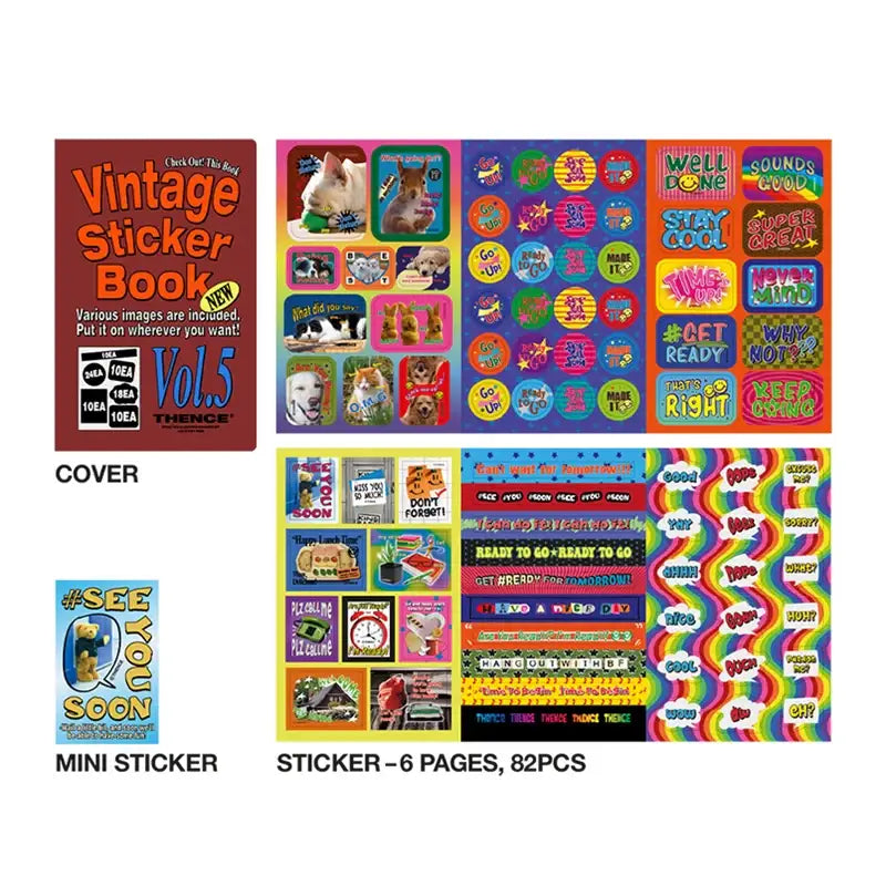 THENCE - Vintage Sticker Book Vol.5 - THENCE - Stationeries - Harumio