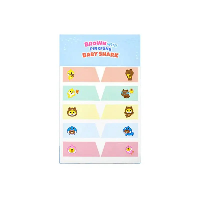 Line Friends x Pinkfong Baby Shark - Kids Height Measure Ruler - Line Friends - Stationery - Harumio
