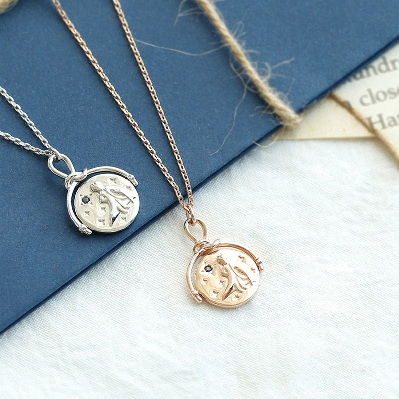 Le Petit Prince x OST - Double-sided Planet Silver Coin Necklace