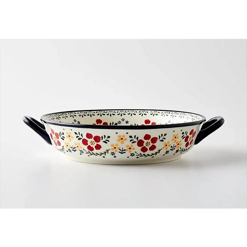 Korean Fatima - Multi-purpose Round Bowl With Two Handle - Modern House - Home & Living - Harumio