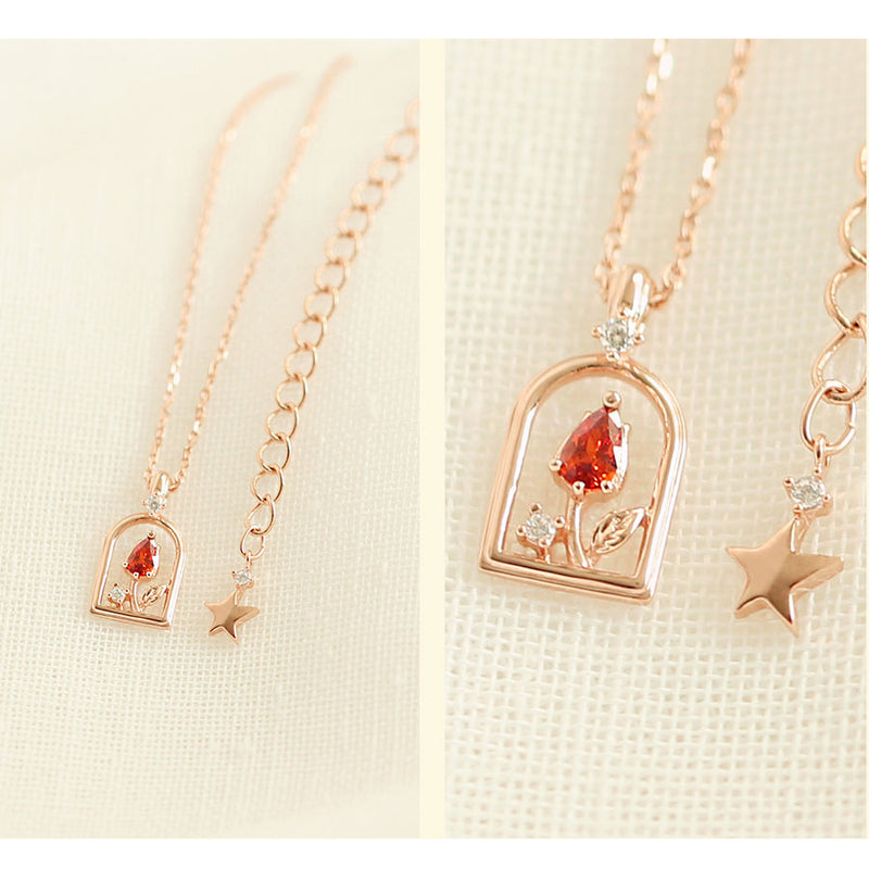 Le Petit Prince x OST - Pride Rose Rose Gold Necklace