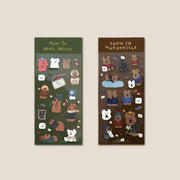 Dinotaeng - How to Melt Winter Glitter Sticker - Dinotaeng - Sticker - Harumio