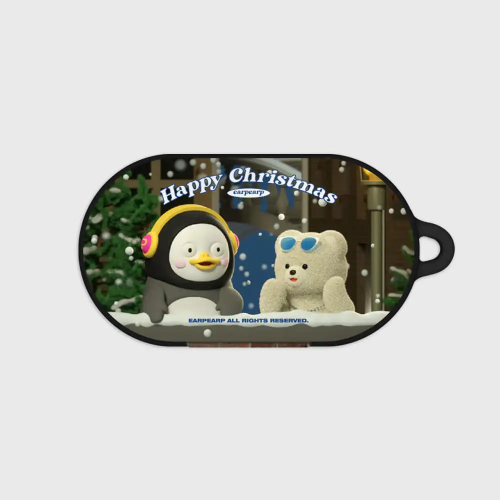 Earpearp x Pengsoo - White Christmas Buds & Buds Plus Hard Case (Navy) - Earpearp x Pengsoo - Buds Case - Harumio