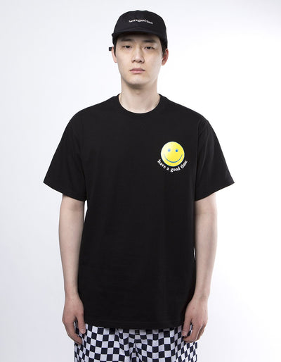 have a good time - Smile Short Sleeve T-shirt - Black