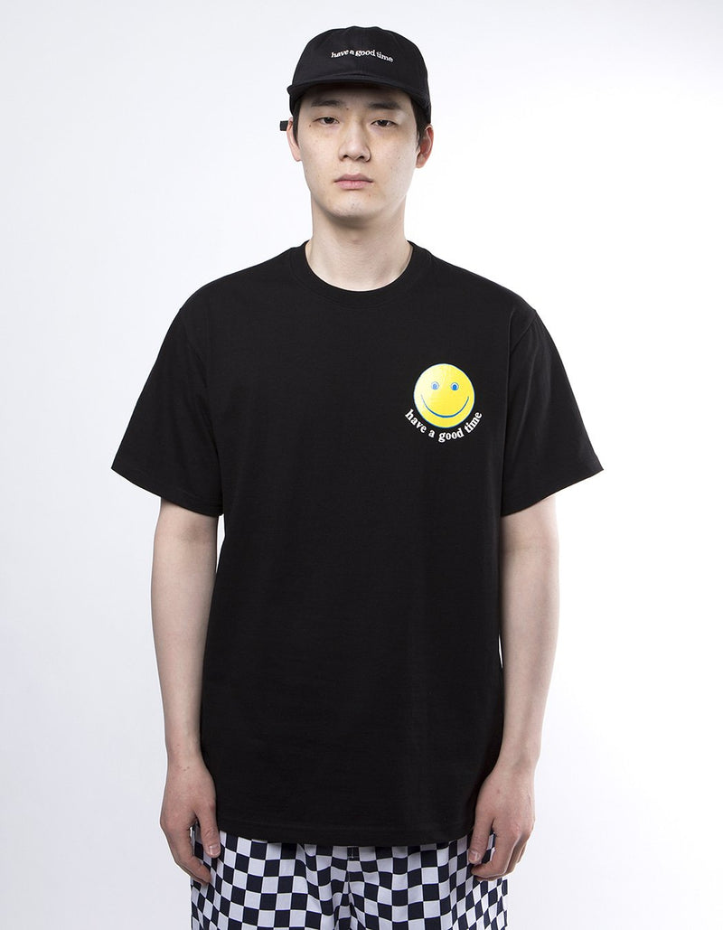 have a good time - Smile Short Sleeve T-shirt - Black