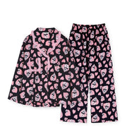 Esther Bunny x Ullala - Chic Bunny Long Sleeve Black Pajamas Set - Esther Bunny x Ullala - Clothing - Harumio