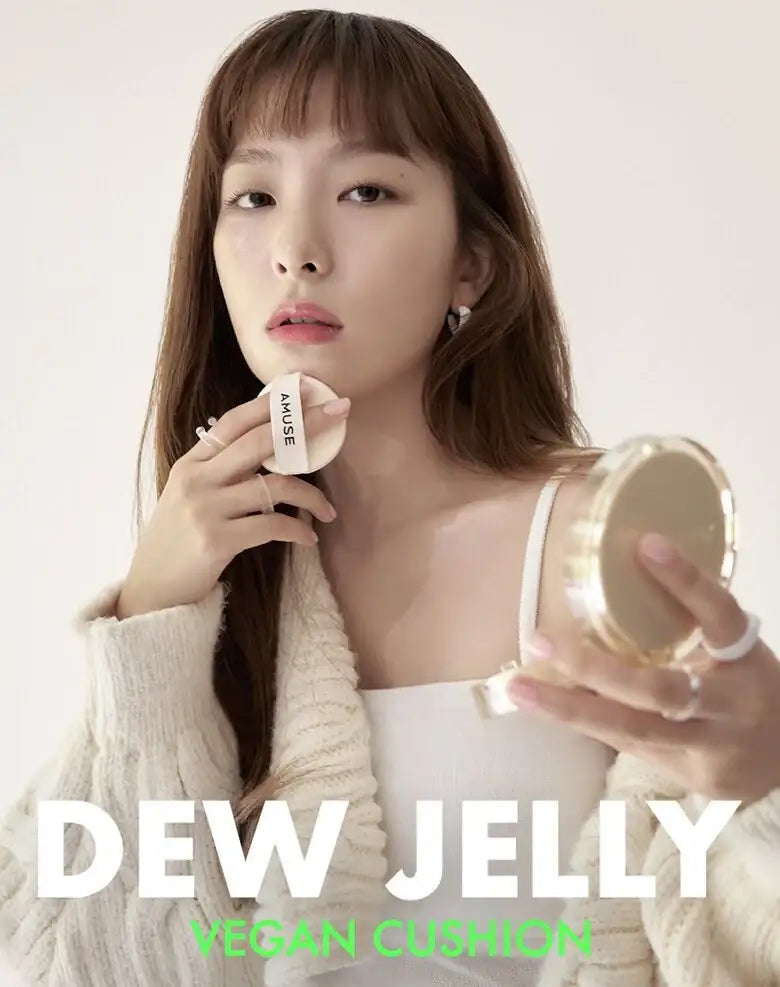 Amuse - Dew Jelly Vegan Cushion - Set - Amuse - Cushion Compact - Harumio