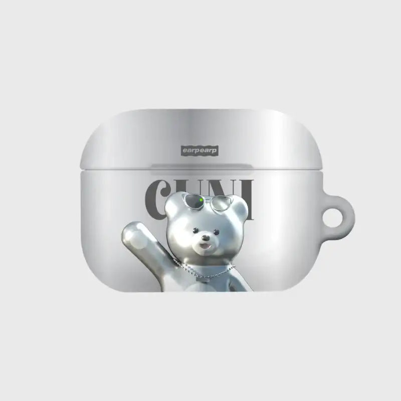 Earpearp x Pengsoo - Steel Cuni Airpods Hard Case (Grey) - Earpearp x Pengsoo - Airpods Case - Harumio