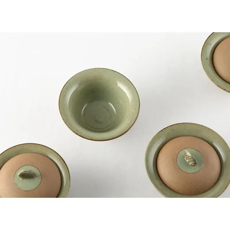 Chaora - Celadon Covered Bowl - Chaora - Tableware - Harumio