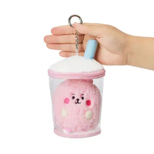 BT21 - Universtar Baby Bubble Tea Bag Charm Keyring - BT21 - Plush - Harumio