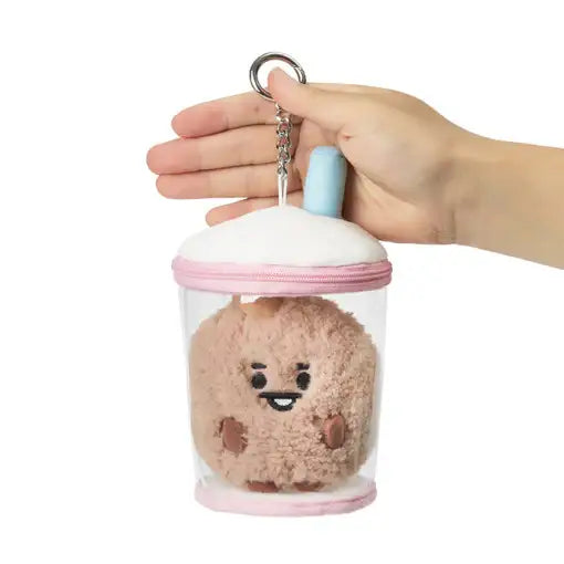 BT21 - Universtar Baby Bubble Tea Bag Charm Keyring - BT21 - Plush - Harumio