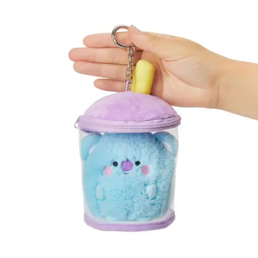 BT21 - Universtar Baby Bubble Tea Bag Charm Keyring - BT21 - Plush - Harumio