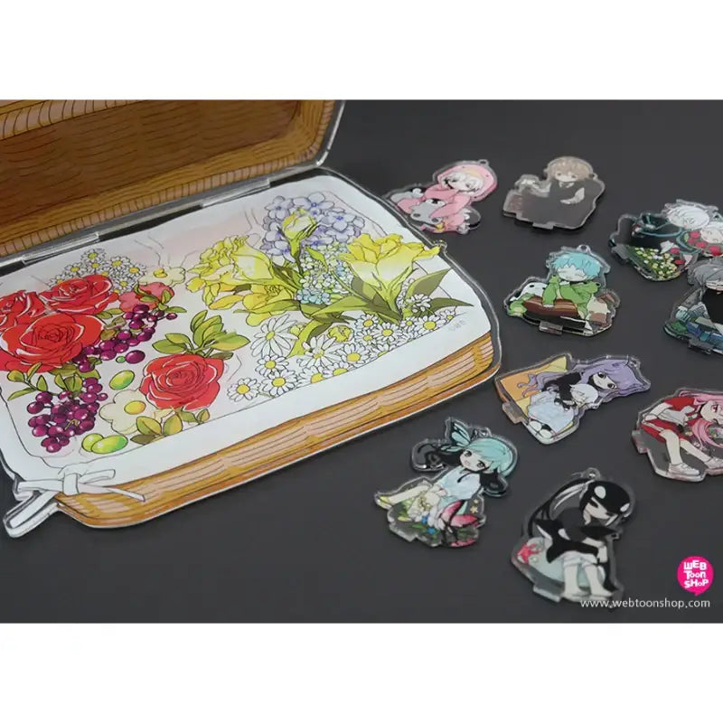 I Don't Want This Kind Of Hero - Flower Basket Acrylic Stand - Webtoon Shop - Acrylic Stand - Harumio