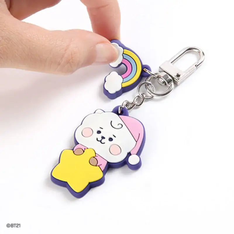 BT21 x Monopoly - Baby Silicone Keyring DREAM - BT21 x Monopoly - Accesories - Harumio