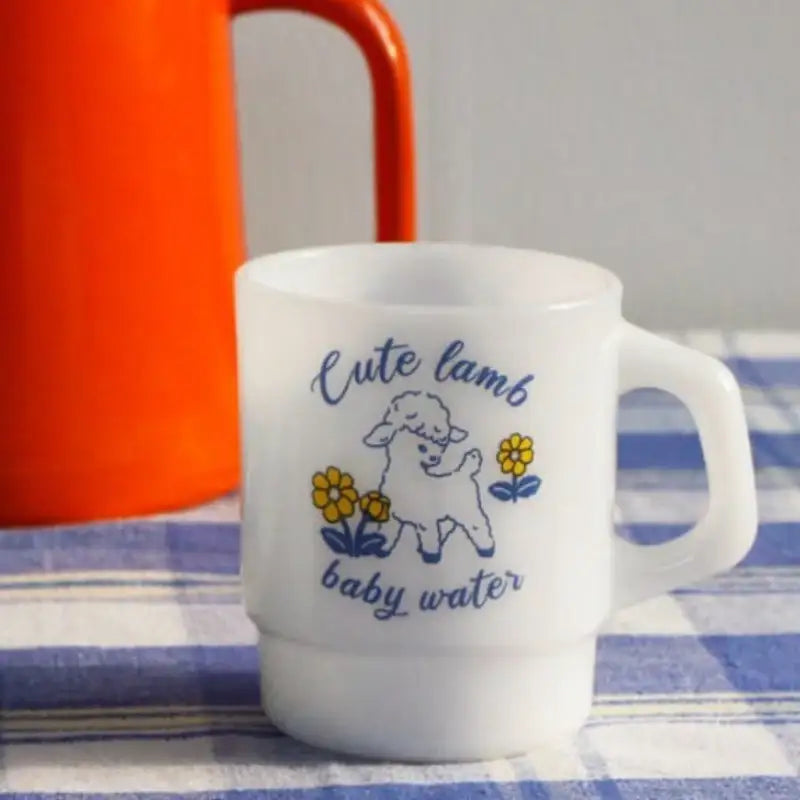 1537 - Milk Glass Cup - 1537 - Glass - Harumio