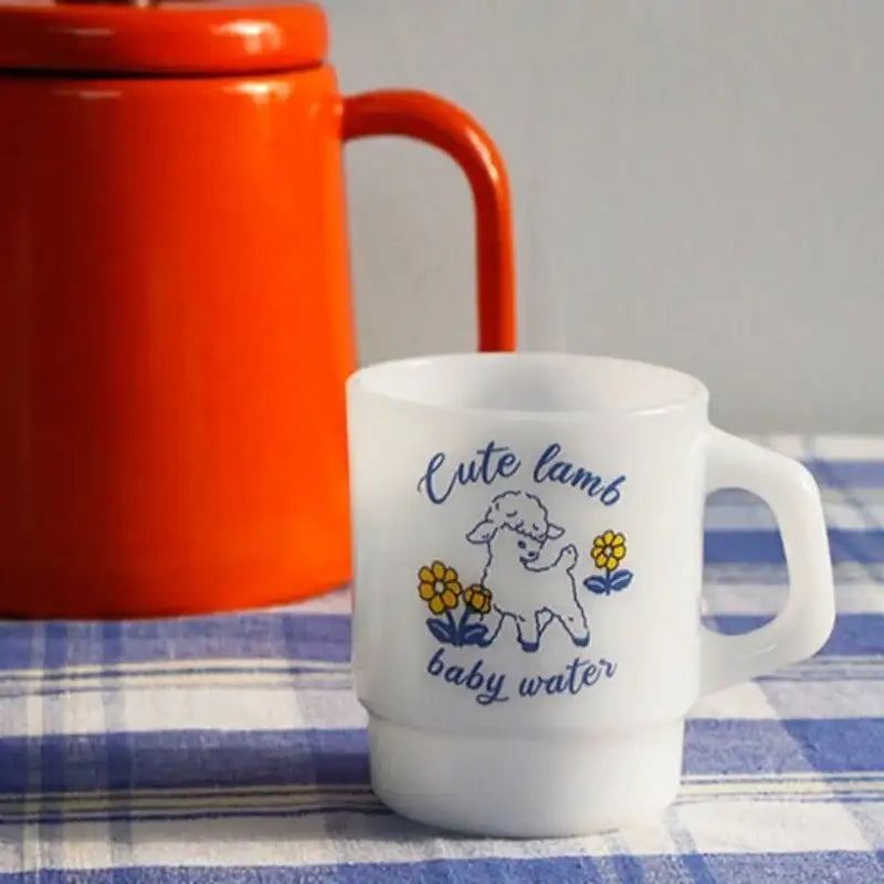 1537 - Milk Glass Cup - 1537 - Glass - Harumio