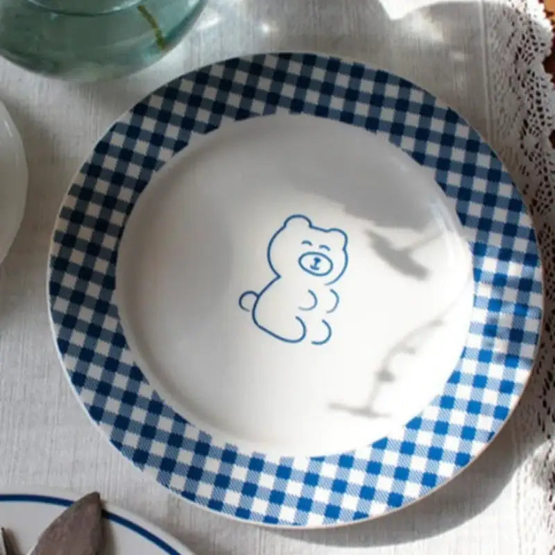 1537 - Teddy & Lucy Plate - 1537 - Plates - Harumio