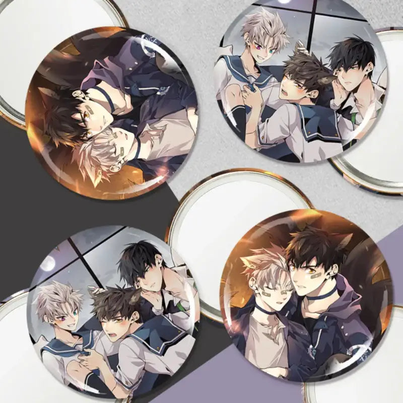 Wild City - Round Pin Mirror - Webtoon Shop - Mirrors - Harumio