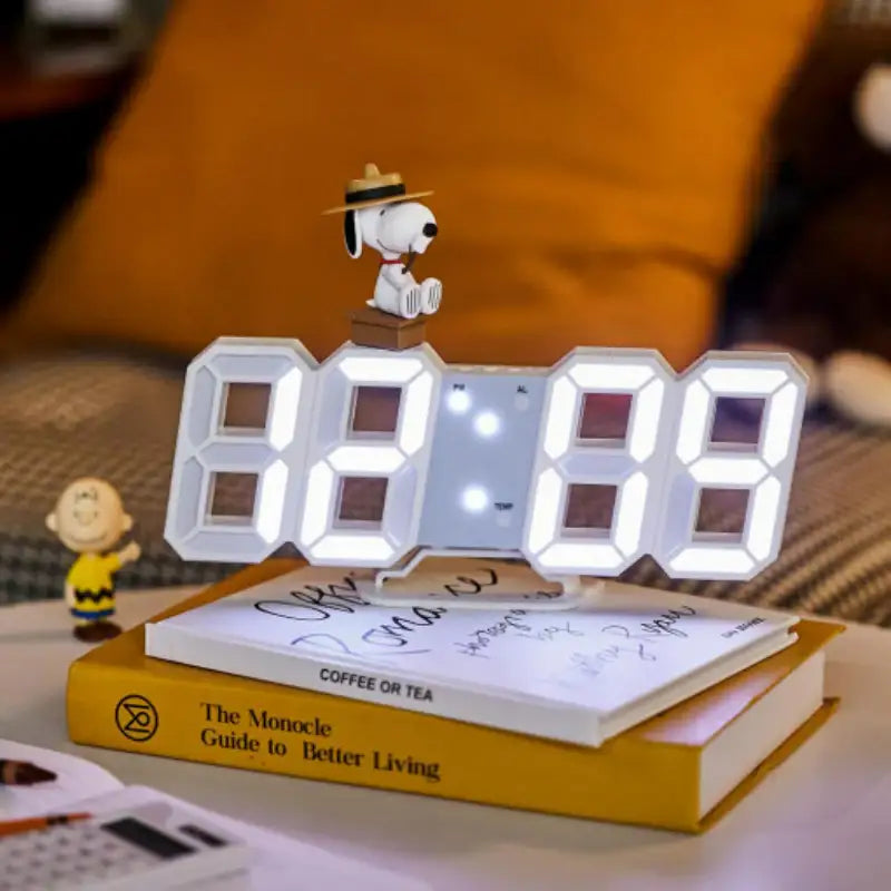 Bo Friends x Peanuts - Snoopy 3D LED Digital Clock - Bo Friends - Clock - Harumio