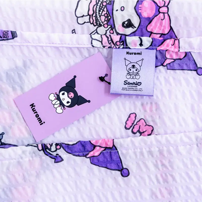 NARA HOME DECO X Kuromi - Bamboo Ripple Summer Bedding Set Of 2 - NARA HOME DECO - Bedding Set - Harumio