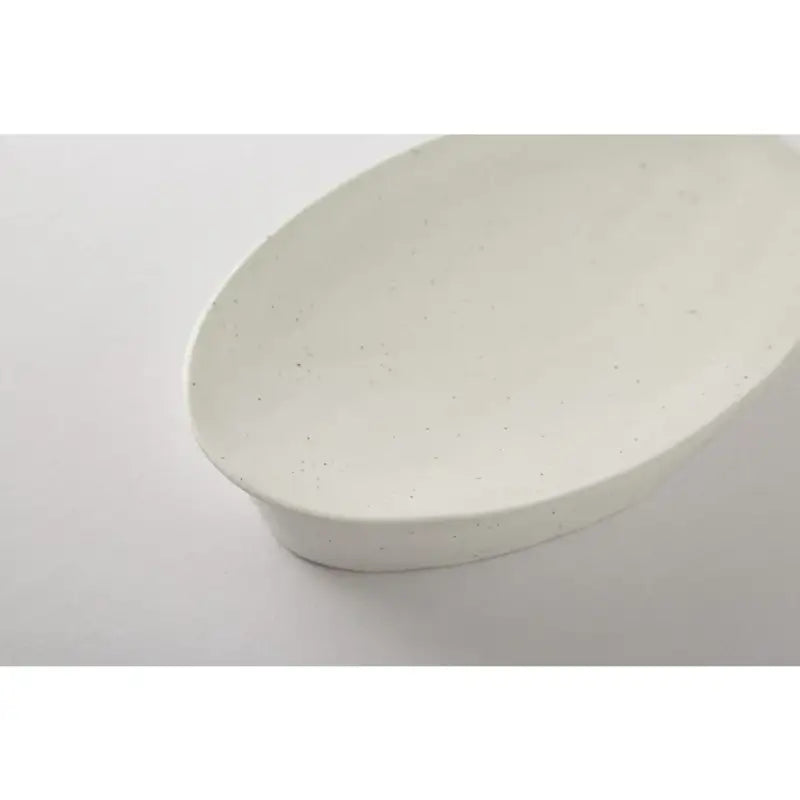 Chaora - Matte White Porcelain Ellipse Compote Plate - Chaora - Tableware - Harumio