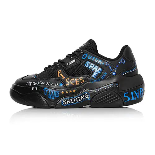 Lakai - Hati Graffiti Shoes - Black Constellation - Pisces - Lakai - Footwear - Harumio